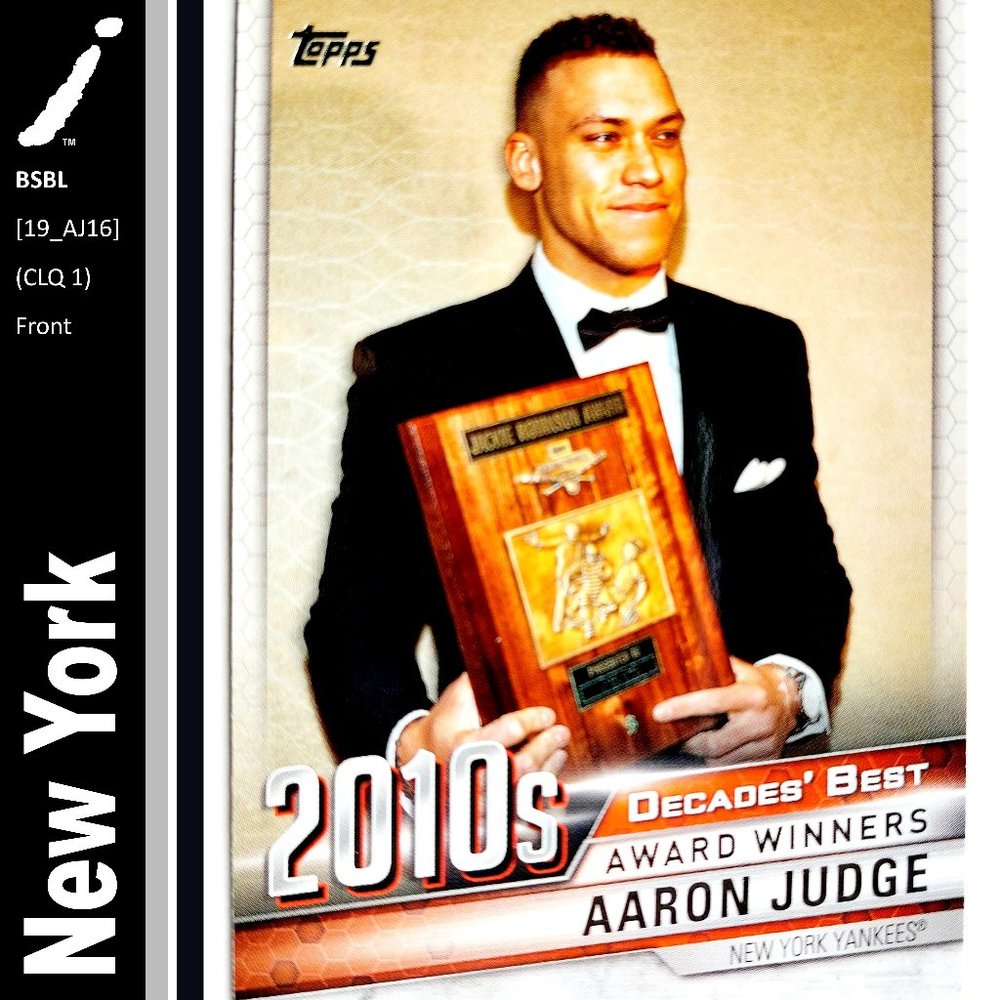 New York Yankees (Aaron Judge) - BSBL [19_AJ16]